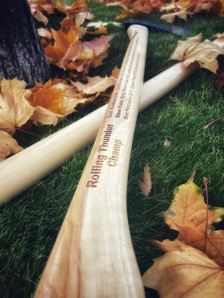 Direct burn axe handle