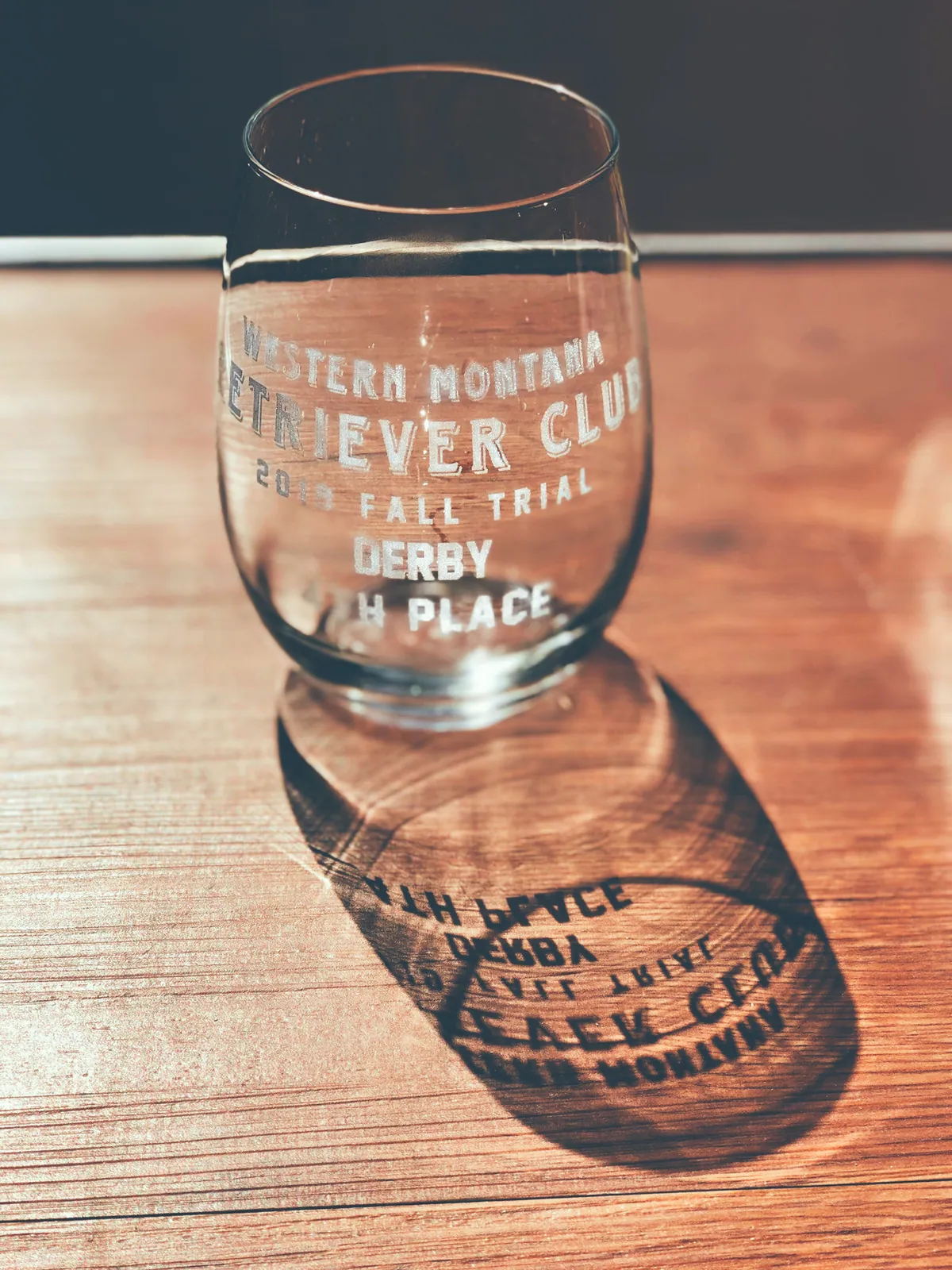 Stemless wine glass - custom engraving