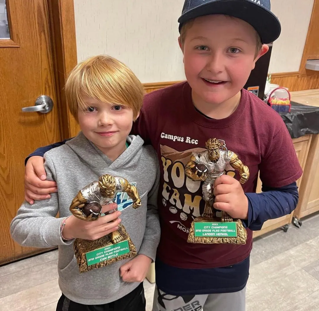 Football Monster Resin Trophy: 9" tall
