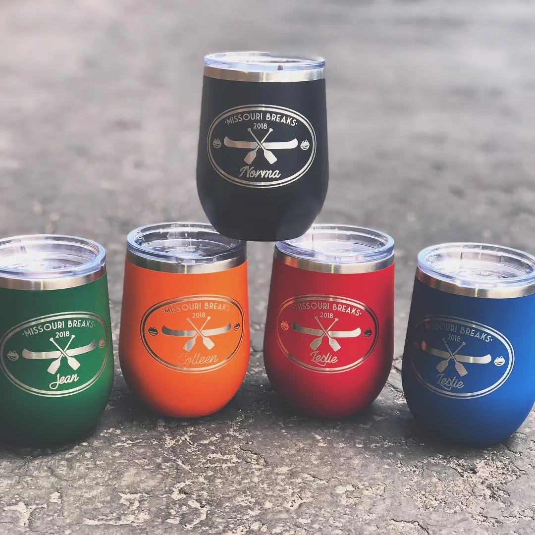12 oz Wine Tumblers, example 10 from the All American Trophy shop